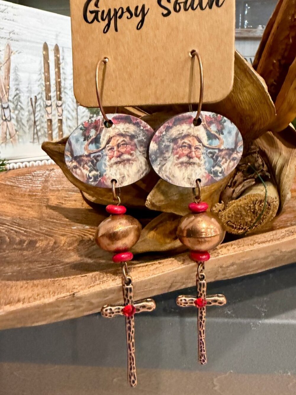 Father Christmas Earrings